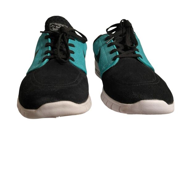 Men’s Nike SB Stefan Janoski Max sneaker black and mint colorway. Size 13 - Picture 5 of 12